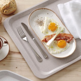 Taca poliestrowa gładka GN1/1 granit - 530x325 mm Amerbox