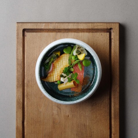 Miska Goro Brown Green 165 mm, 650 ml Fine Dine