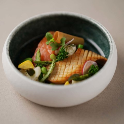 Miska Goro Brown Green 165 mm, 650 ml Fine Dine