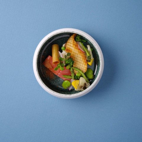 Miska Goro White Blue 140mm Fine Dine