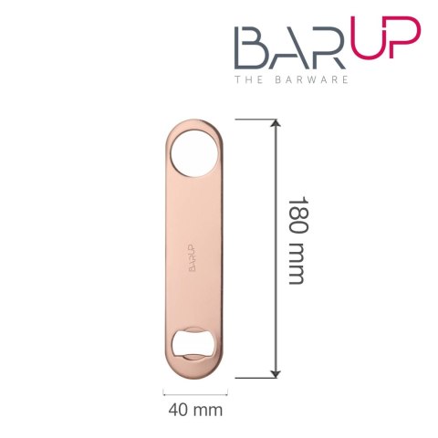 Otwieracz do butelek, Bar up, miedziany, 180x40x(H)2mm Bar Up