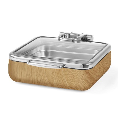 Podgrzewacz Indukcyjny GN 2/3 z Pokrywą Szklaną De Luxe Madeira Fine Dine