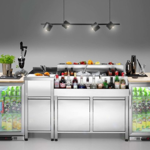 Stół Ze Zlewem I Miejscem Na Zmywarkę Lub Zamrażarkę 1200x650x900 Barmatic