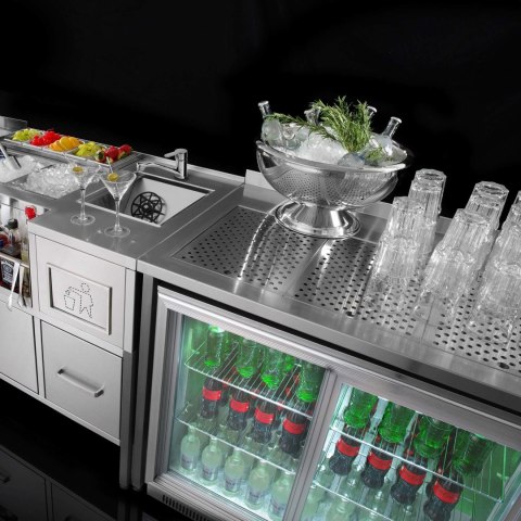 Taca ociekowa, ociekacz barowy Oxygen, 1000x100 mm, Barmatic Barmatic