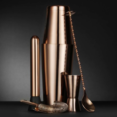 Zestaw barmański w tubie, Bar up, miedziany, fi.120x(H)320mm Bar Up