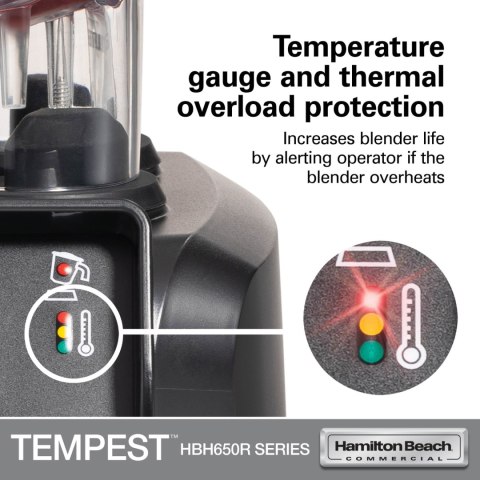 Blender Barmański Hamilton Beach Commercial HBH650R-CE Tempest 1,8l 1200W