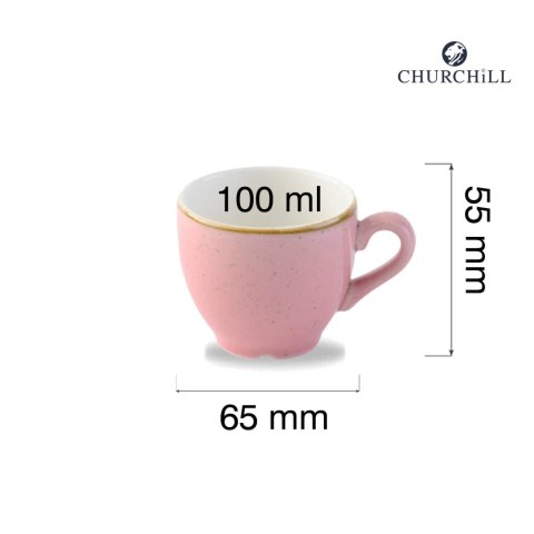 Filiżanka do espresso Stonecast Petal Pink, 100ml Churchill