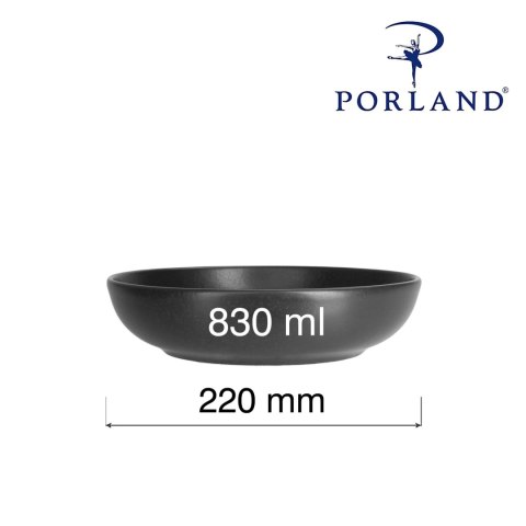 Miska płytka Coal, 220mm Porland