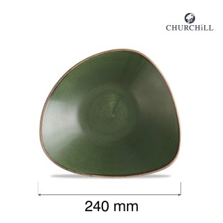Miska trójkątna Stonecast Sorrel Green, 240mm Churchill