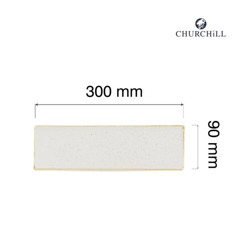 Taca porcelanowa Stonecast Barley White, 300x90mm Churchill