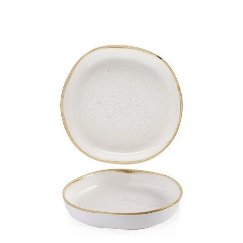 Talerz organiczny z wysokim rantem Stonecast Barley White, 200mm Churchill