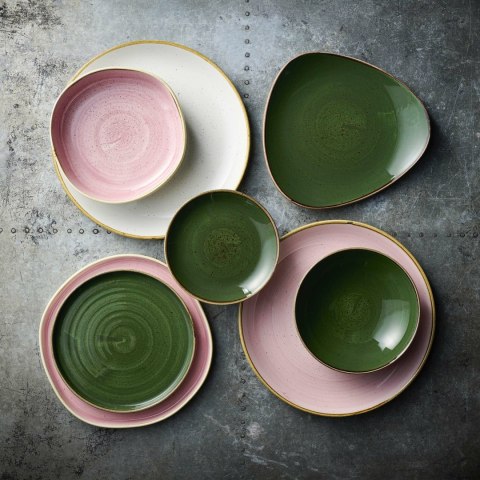 Talerz organiczny z wysokim rantem Stonecast Petal Pink, 200mm Churchill