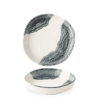 Talerz organiczny z wysokim rantem Tide Black, 230mm Churchill