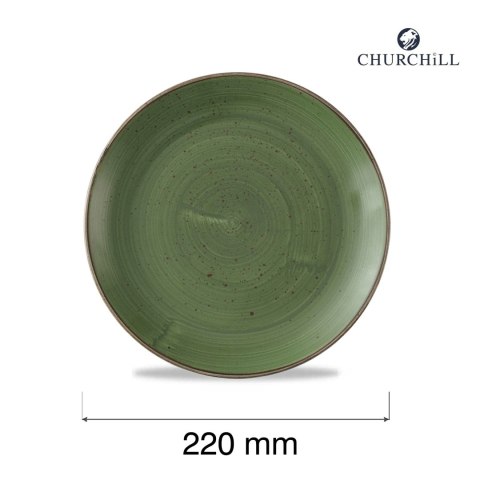 Talerz płytki Stonecast Sorrel Green, 220mm Churchill
