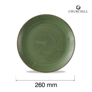 Talerz płytki Stonecast Sorrel Green, 260mm Churchill