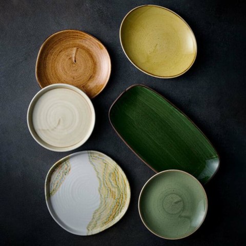 Talerz prostokątny Stonecast Sorrel Green, 300x150mm Churchill