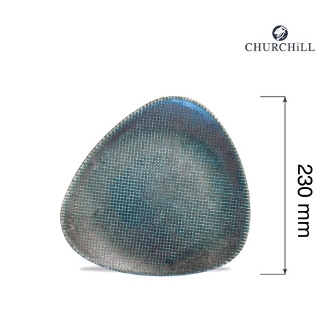 Talerz trójkątny Astro Metallic Blue, 230mm Churchill