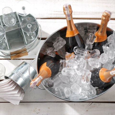 Wiadro do szampana, BarUp, 3,3L, czarny, ⌀220x(H)190mm BarUp