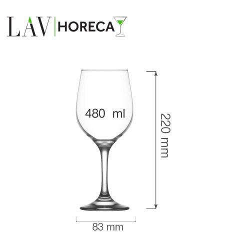 Kieliszek do wina Valencia 480 ml, LAV (dawniej LV-FAM563Z) LAV