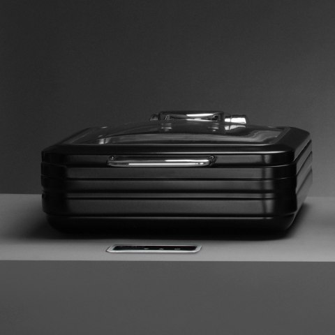 Podgrzewacz Indukcyjny GN 2/3 z Pokrywą Szklaną De Luxe Black Fine Dine