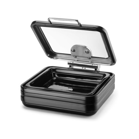 Podgrzewacz Indukcyjny GN 2/3 z Pokrywą Szklaną De Luxe Black Fine Dine
