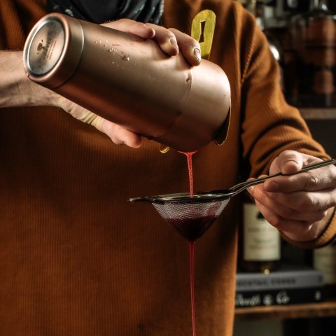 Shaker barmański 3-częściowy w stylu japońskim Diamond Lettice, antyczna miedź, BarFly, 700ml BarFly