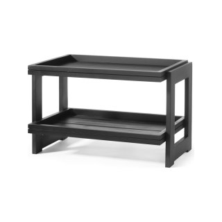 Stojak Bufetowy 2-Poziomowy Madeira Black 574x323x441 mm Fine Dine