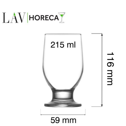 Szklanka na nóżce Riverside, 215ml, LAV LAV