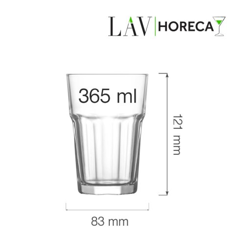 Szklanka wysoka Amsterdam 365 ml, LAV (dawniej LV-ARA265Z) LAV