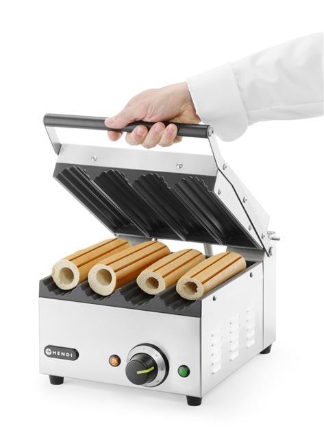 Grill kontaktowy Hot-Dog Panini 230V/1800W 385x285x254 Hendi 263594