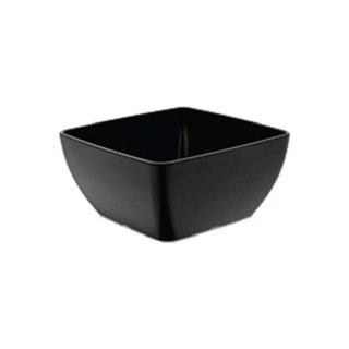 Miska kwadratowa z melaminy, czarna, 250x250x(h)120mm Fine Dine