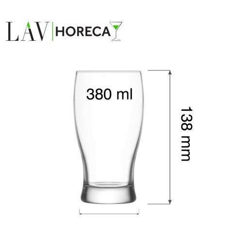 Szklanka do piwa Bristol, 380ml, LAV (dawniej LV-BLK374XZ) LAV