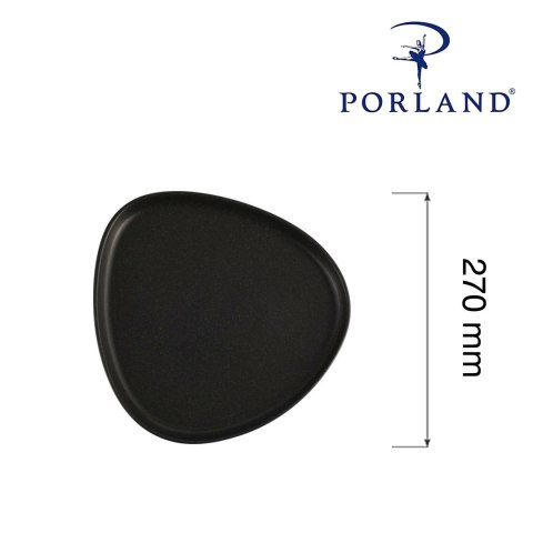 Talerz trójkątny Coal, 270mm Porland