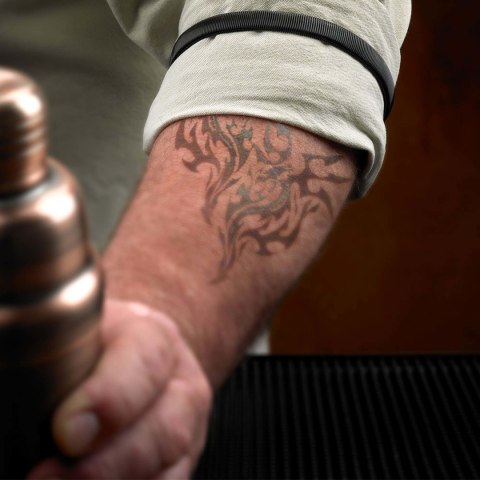 Barmańskie opaski na rękaw koszuli, zestaw 2szt, czarne BarFly