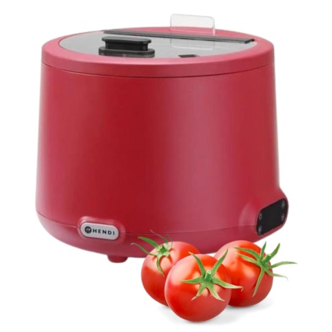 Kociołek Do Zupy UNIQ 8l Czerwony Hendi Podgrzewacz Bufetowy 860571