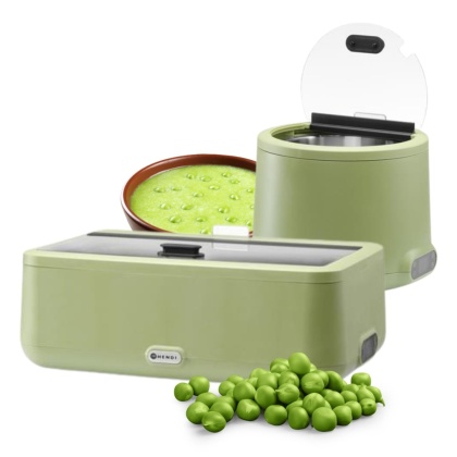 Kociołek Do Zupy UNIQ 8l Zielony + Podgrzewacz Elektryczny UNIQ 700W Zielony Hendi