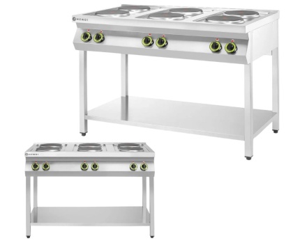 Kuchnia elektryczna 6-płytowa Kitchen Line 15,6 kW 400 V Hendi 226230