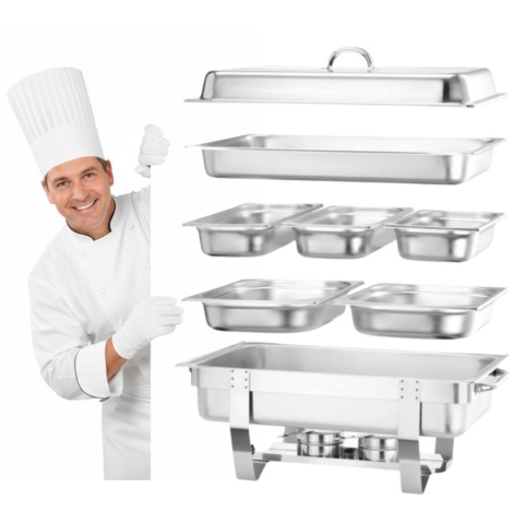 Podgrzewacz na Pastę Fiora GN 1/1 Zestaw Hendi 471050 KOMPLET