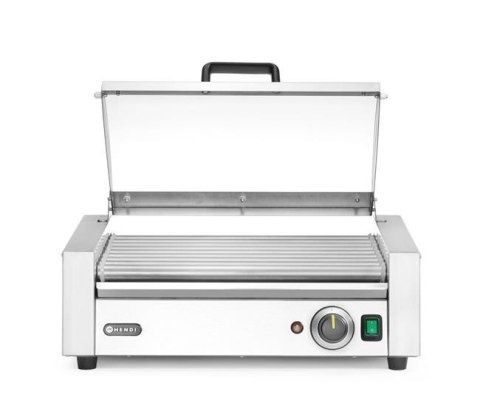 Podgrzewacz rolkowy do parówek 9 rolek jednostrefowy z pokrywą HENDI 268643