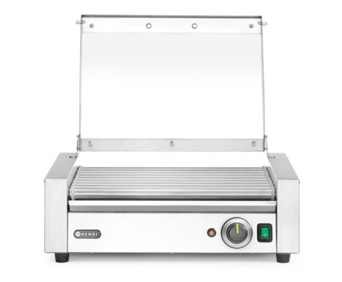 Podgrzewacz rolkowy do parówek 9 rolek jednostrefowy z pokrywą HENDI 268643