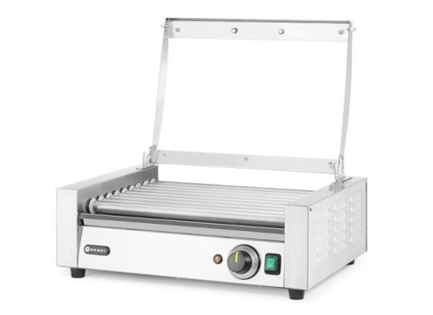 Podgrzewacz rolkowy do parówek 9 rolek jednostrefowy z pokrywą HENDI 268643