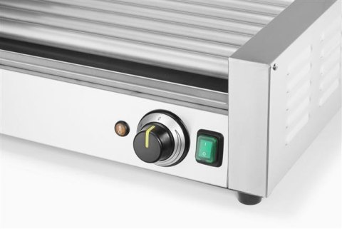 Podgrzewacz rolkowy do parówek 9 rolek jednostrefowy z pokrywą HENDI 268643