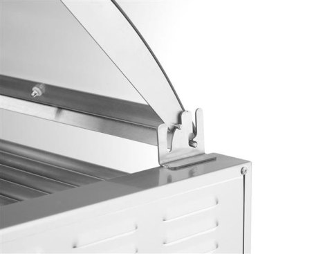 Podgrzewacz rolkowy do parówek 9 rolek jednostrefowy z pokrywą HENDI 268643