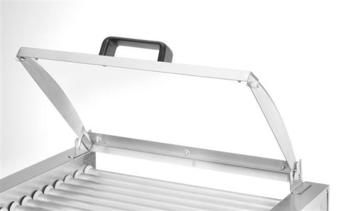 Podgrzewacz rolkowy do parówek 9 rolek jednostrefowy z pokrywą HENDI 268643