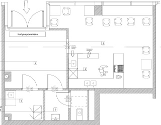 Projekt technologiczny gastronomiczny S (26-49 m2)