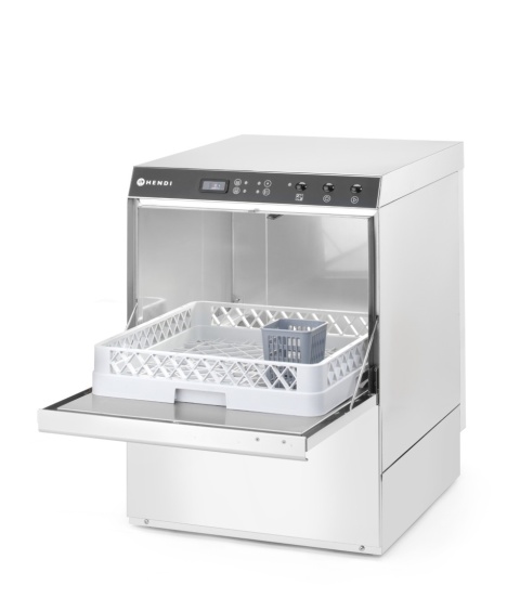 Zmywarka gastronomiczna 230/400V z pompą i dozownikami Hendi 237366