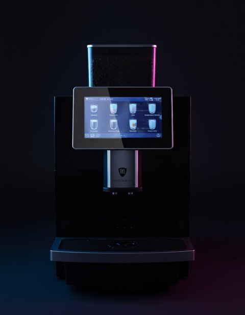 Ekspres do kawy dotykowy 2l czarny podłączenie wody Resto Quality RQK2B