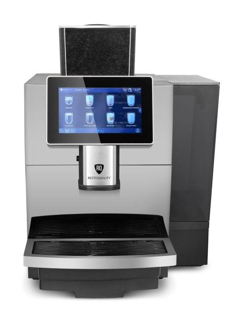 Ekspres do kawy dotykowy 8l srebrny podłączenie wody Resto Quality RQK8S