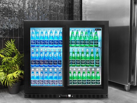 Barowa szafa chłodnicza podblatowa 2-drzwiowa przesuwna Resto Quality RQ-208SC