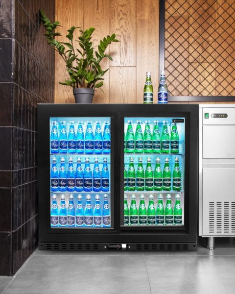 Barowa szafa chłodnicza podblatowa 2-drzwiowa przesuwna Resto Quality RQ-208SC